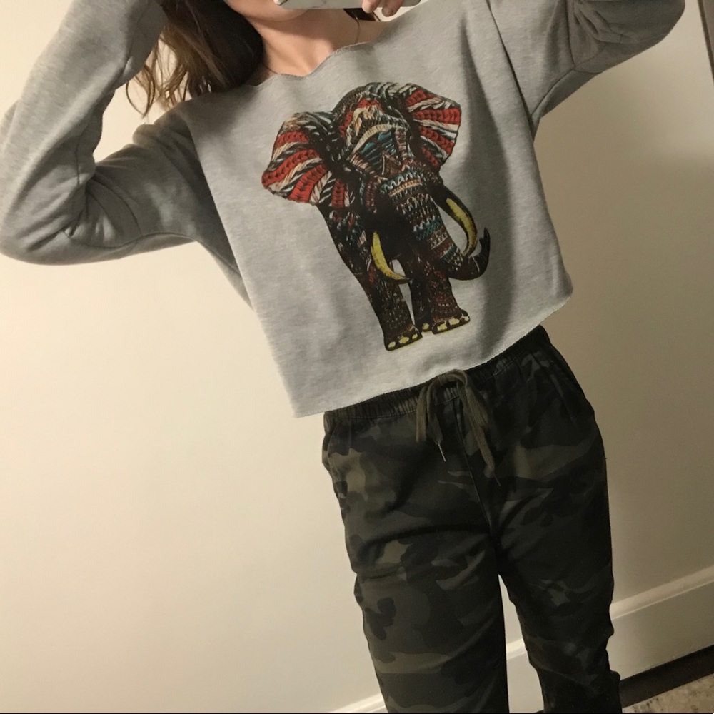 Psychedelic Elephant Sweatshirt